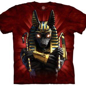 The Mountain Red Egyptian Anubis Solider T-Shirt Mens Large L